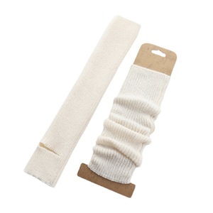 LTT1639 Vớ Dài Ấm Áp Màu Trơn Cho Nữ Vớ Mùa Đông Tất Dài Qua Đầu Gối Dệt Kim Len - Product Image 6