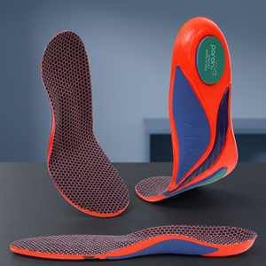 Semelles intérieures en gel PU souple JS avec soutien de la voûte plantaire, confortables, épaisses, anti-douleur, antidérapantes pour pieds plats, pour la tenue debout toute la journée, unisexe, lot de 2 - Product Image 3