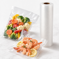 Sacs sous vide en nylon gaufré en stock, sacs de conservation sous vide pour aliments, sacs de conservation sous vide pour aliments, sacs de rangement pour aliments