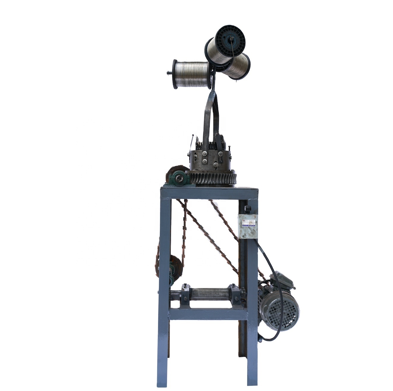 Tubular wire mesh steel sleeve mesh knitting machine