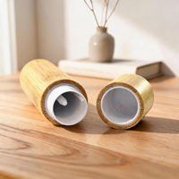 Emballage personnalisé pour eye-liner en tube, tubes de baume à lèvres en bambou, kits de maquillage, salons de beauté, usage personnel, tube de baume à lèvres