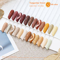 Kit de vernis gel UV AMO Nail Factory Supplies Fall, non toxique, végan, écologique, 48 couleurs, 15 ml, à retirer par trempage
