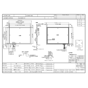 Panel Táctil Resistivo de 4 y 5 Hilos, Pantalla Táctil Resistiva RTP de 3.5, 5, 5.8, 7, 8.4, 10.1, 12.5, 15, 17, 18.5 y 19 Pulgadas, Recubrimiento Táctil Resistivo, Bonging OCR OCA - Product Image 6