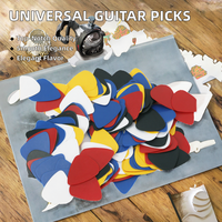 Wholesale 0.46mm Electric Bass Guitar Picks Universal Multiple Random Colors Stringed Instruments Parts & Accessories