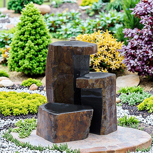 Produit extérieur moderne <span class=keywords><strong>de</strong></span> jardin <span class=keywords><strong>de</strong></span> fontaine <span class=keywords><strong>de</strong></span> cascade <span class=keywords><strong>de</strong></span> <span class=keywords><strong>pierre</strong></span> <span class=keywords><strong>de</strong></span> basalte pour la décoration extérieure - Product Image 2