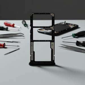 Bandeja para tarjeta SIM Micro SD para Xiaomi Redmi 10A Negra - Product Image 3