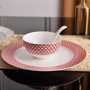 Plato de Cerámica para Cocina Occidental Europea, Plato para Filetes, Postres, Desayuno, para Hoteles y Restaurantes - Product Image 6