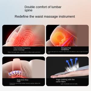 Sabuk pemijat pinggang pereda nyeri, sabuk pemijat perut dan terapi nyeri pinggang, pijat bergetar - Product Image 2