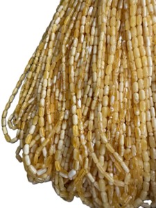 Ameubles de prière (Misbaha) en ambre naturel de Léningrad, Baltique, 6-10 mm, forme capsule, couleur miel-blanc, origine Kaliningrad, avec coupe maîtresse Imam Kahrab - Product Image 6
