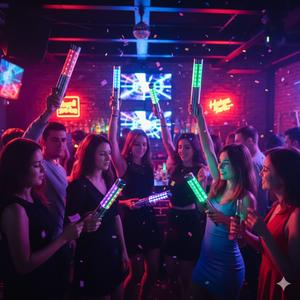 Multi-Color LED Champagne <b>Stick</b> Portable Atmosphere Prop for Events & Bars - Product Image 5