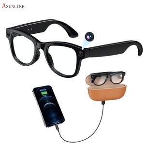 M02 Ultra Smart <b>Glasses</b> 8MP <b>Camera</b> <b>With</b> Charging Case Real Time Translation Voice Control 32GB Memory - Product Image 5