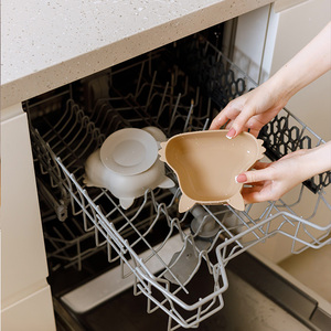 Es-Pro ODM/OEM Custom Food Grade Silicone Baby Suction Bowl BPA Free Partition Design Strong Suction Feeding Tableware - Product Image 6
