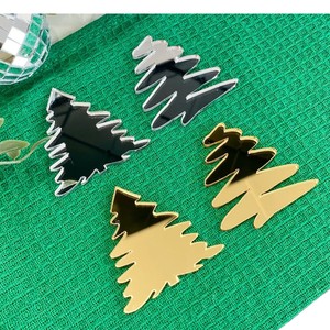 Decoraciones acrílicas para pasteles de árbol de Navidad con temática de miel y dulzura para decoración de fiestas navideñas 744206610 D-153 D-154 D-155 - Product Image 5