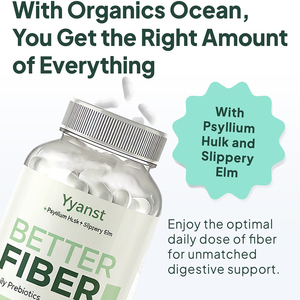 Capsules de fibres digestives, prébiotiques et de psyllium de haute qualité, marque privée OEM/ODM, pour soutenir la santé digestive - Product Image 3