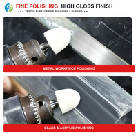 Roue de polissage cylindrique en feutre de laine OEM avec tige de 3 mm et 6 mm pour le polissage fin des moules, du métal, des bijoux et des miroirs