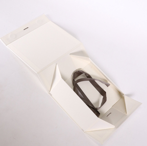 Luxury Custom logo White Rigid Cardboard Folding Gift <b>Box</b> - Product Image 4
