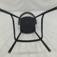 Tabouret de bar commercial en plastique à dossier ailé pour extérieur, chaise de bar pour restaurant et terrasse, tabouret de comptoir en plastique résistant aux intempéries
