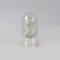 Bouteille d'arôme à double paroi de 150ml 180ml Bouteille de diffuseur de roseau en verre parfumé de luxe avec bâtons de bois