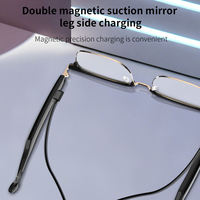 Lunettes Intelligentes Personnalisées à IA avec Chargement Magnétique, Double Utilisation, Son Hi-Fi BT5.4, Écoute Musicale, Contrôle Tactile Intelligent, Accessoires Oculaires IA