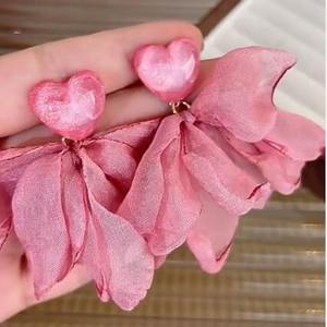 Boucles d'oreilles pendantes <span class=keywords><strong>Mori</strong></span> Super Fairy en imitation perle, alliage de zinc, cristal, strass, bijoux tendance pour les fêtes - Product Image 4