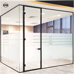 Cloison de bureau acoustique moderne en aluminium avec absorption sonore hautement efficace, construction durable pour les immeubles de bureaux - Product Image 2