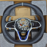 Volant en cuir semi-perforé R-Line pour Volkswagen VW Golf 8 MK8 R 5 6 7 MK5 MK6 MK7 Polo GTI Scirocco Jetta Passat B8