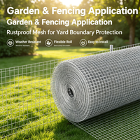 Rouleau de grillage soudé galvanisé durable, filet en acier facile à découper pour clôture de jardin, cage à lapins, protection des légumes contre les parasites