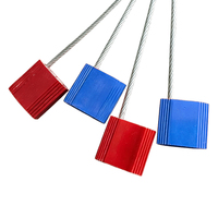 Scellé de sécurité en aluminium personnalisé ST-CS-HJ2 3,5 mm 30 cm avec numéro pour conteneur et câble