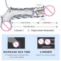 Großhandel Transparenter G-Punkt Sleeve Dildo Vibrator Masturbation Stimulation Männlicher Punkt Vibrator Sexy Spielzeug Sex Erwachsenen-Sexspielzeug für Männer
