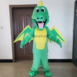 Hengyuan динозавр трава зеленый дракон животные мультяшный персонаж талисманы костюмы ходячие реалистичные костюмы Хэллоуин Карнавал вечеринка