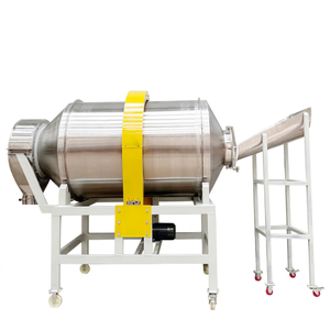 Mélangeur à tambour en acier inoxydable de grande capacité avec moteur pour le traitement des aliments et des produits chimiques, multifonctionnel 500L - Product Image 1