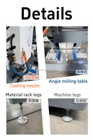 Mesin Penggilingan dan Pengeboran CNC Lions 850 Komponen Inti Motor Akurasi Tinggi Profil Aluminium Pembuatan Jendela dan Pintu 220V/380V 0.03mm