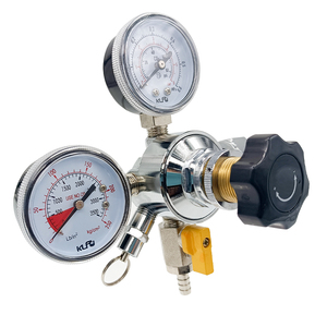 Regulador de Presión de Latón para Elaboración Casera de Cerveza, Reductor de Gas CO2 de 0-60 PSI, Regulador Primario para Elaboración Casera de Cerveza - Product Image 2