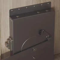 Organizador de Armazenamento Retrátil para Armário de Cozinha em Alumínio, Design Moderno, Cesta Retrátil com Movimento Vertical
