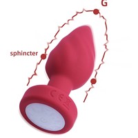 Anneau vibrant en silicone OEM/ODM, plug anal, plug anal vibrant pour hommes et femmes, personnalisable