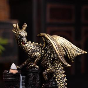 Brûleur à encens en forme de cascade de fumée de dragon volant, porte-encens en cône, décoration d'intérieur, vintage, ancien Porta Incienso - Product Image 2