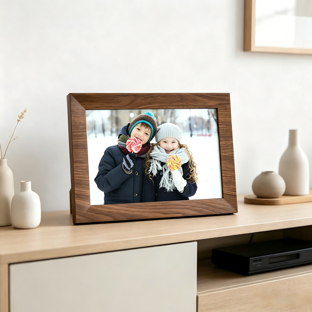 10.1 Inch Mini Digital Photo Frame HD IPS Touch Screen WiFi Cloud Smart Electronic Picture Frame Auto Rotate USB SD Video Player