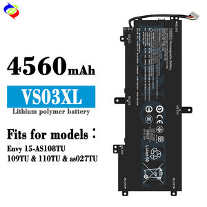Batterie rechargeable Li-ion pour ordinateur portable 11,55 V 52 Wh <span class=keywords><strong>VS03XL</strong></span> pour <span class=keywords><strong>HP</strong></span> Envy 15-AS108TU 109TU 110TU As027TU - Product Image 1
