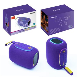 Enceinte portable sans fil P PRO2 en tissu, Bluetooth, Super Bass, Hifi, Stéréo, Woofer, RGB, Étanche, pour extérieur, Radio FM - Product Image 6
