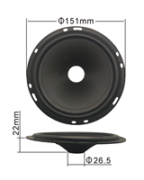 158-42-25 1623-37-25 Corne papier bassin conique tambour presse à papier pièces de rechange amplificateur haut-parleur accessoires de l'usine source