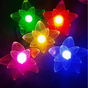 Led String <b>Lights</b> Flower Shape Colorful Outdoor Waterproof Camping Decorative Lamp For Christmas Holiday <b>Tree</b> Decoration - Product Image 1