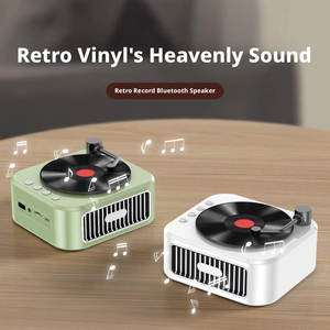 Mini tourne-disque vinyle créatif rétro portable pour l'extérieur, avec haut-parleur 5.3 intégré, batterie intégrée, sortie 5W, parfait - Product Image 3