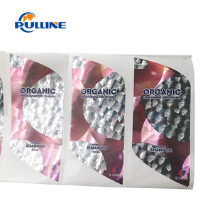 Autocollants holographiques 3D personnalisés pour bouteilles de shampooing Étiquettes laser auto-adhésives étanches pour les soins capillaires Emballage cosmétique - Product Image 5