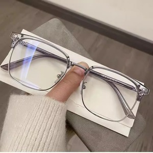 Unisex Thời Trang Chống màu xanh photochromic Kính đọc sách Brow dòng khung rắn <span class=keywords><strong>Red</strong></span> PC chất liệu quang khung cho người lớn - Product Image 4