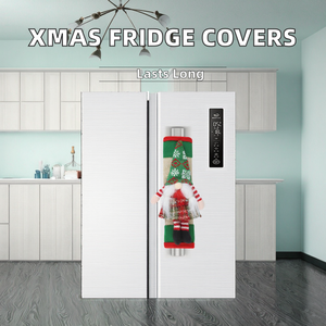 Dreamshare 2Pcs Christmas Refrigerator Handle <b>Cover</b> Cloth Faceless Doll Microwave Kitchen Fridge <b>Door</b> Knob Protector Decorations - Product Image 2