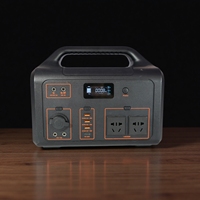 Station d'alimentation portable 500W AC 220V/110V DC, charge rapide, étanche, charge sans fil, batterie Li-polymère, prise universelle, LED