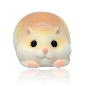 Usine directe pour Original floqué Animal couché Hamster Figurine Super doux joint soulagement du Stress vinyle jouet mignon ours lavé - Product Image 1