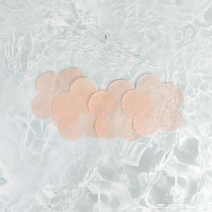 Disque de tonification semi-gel à texture unie en fibres de camélia, rafraîchissant et nettoyant doux et transparent - Product Image 3