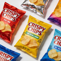 Film d'emballage personnalisé Minfly pour chips, en rouleau, matériau de qualité alimentaire, film plastique haute barrière de qualité alimentaire pour snacks