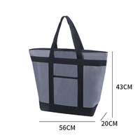 Sac isotherme personnalisé avec logo, sac à lunch thermique réutilisable, sac fourre-tout Oxford imperméable 12L 20L pour le bureau, l'école, vente en gros